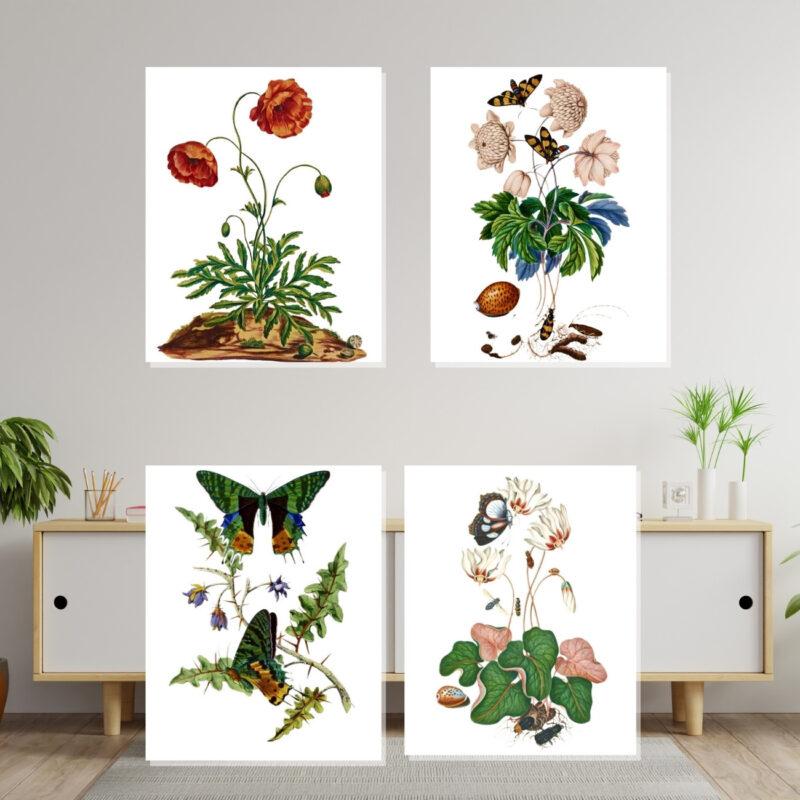 art in nature set of 4