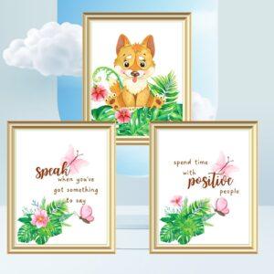 baby fox wall art set of three