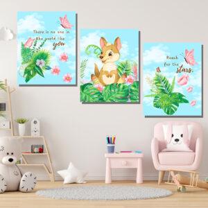 baby kangaroo set of 3