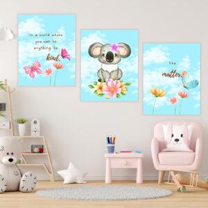 baby koala prints set