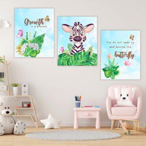baby zebra prints set