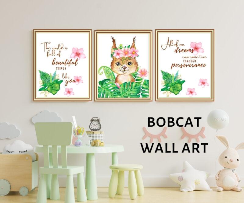 bobcat wall art