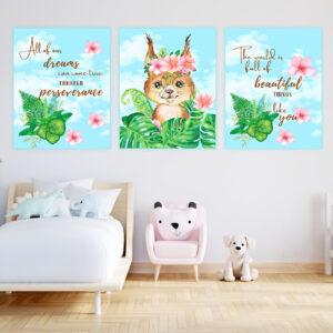 printable animal art set