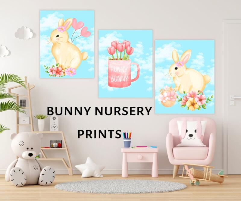 bunny nursery prints