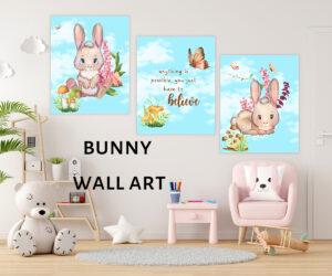 bunny wall art