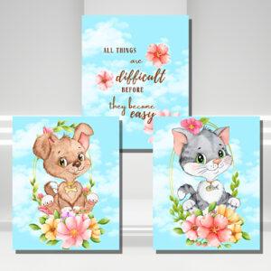 printable cat and dog set