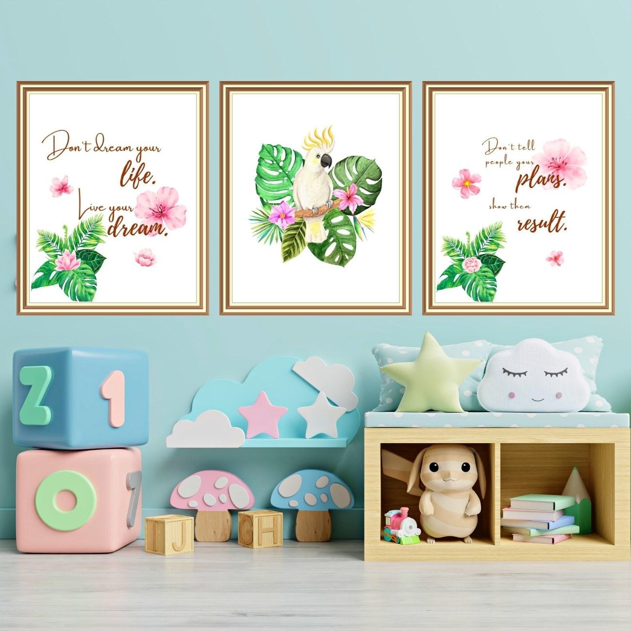 cockatoo art prints set of 3 cockatoo art prints set of 3