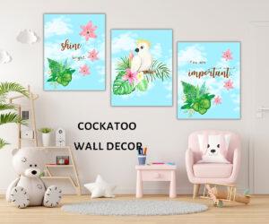 cockatoo wall décor