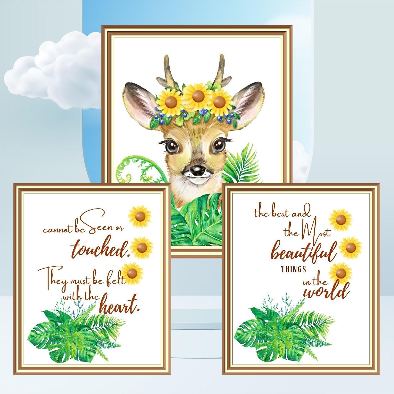 deer art décor set of three deer art décor set of three