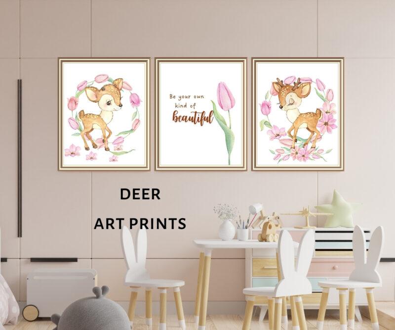deer art prints