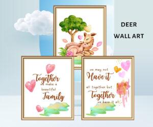 deer wall art