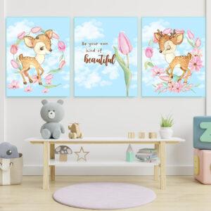 printable deer art set
