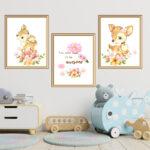 deer wall décor set of three