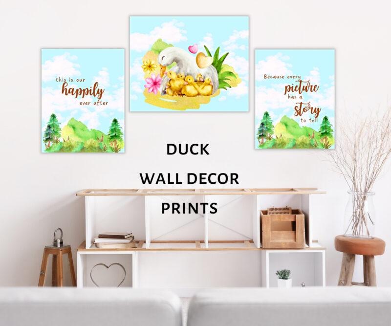 duck wall décor prints