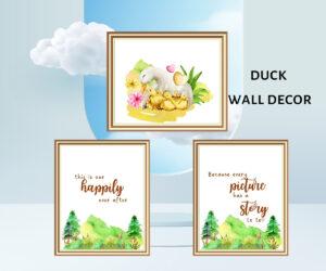 duck wall décor set