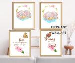 elephant wall art