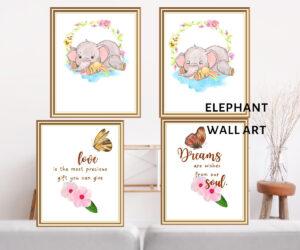 elephant wall art