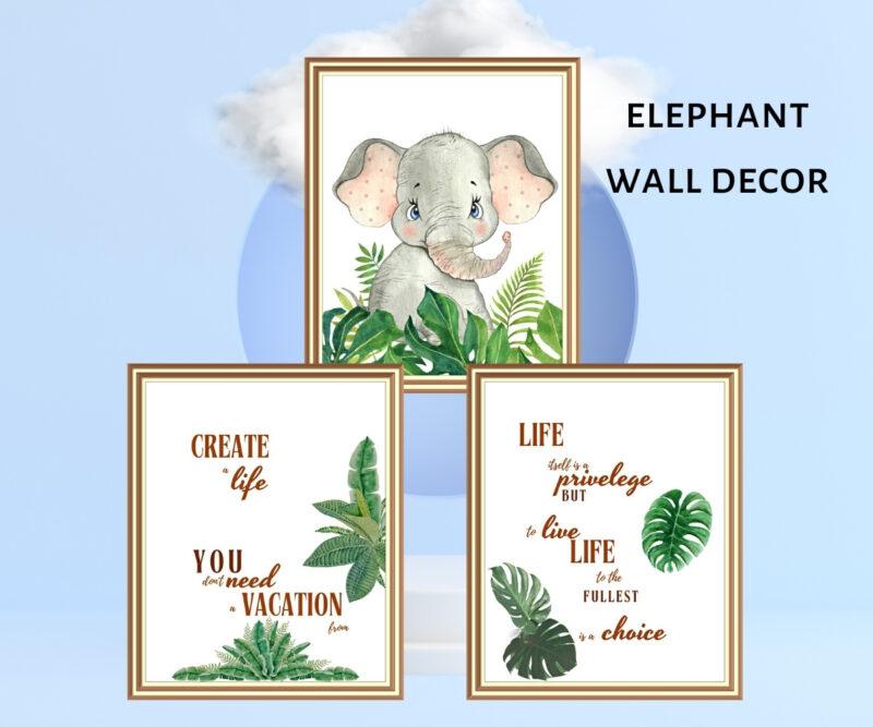 elephant wall décor