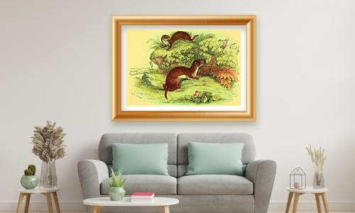 exotic wild animal wall art 