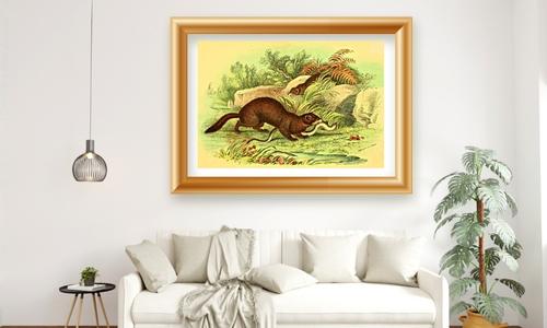 ferocious wild animal wall art prints