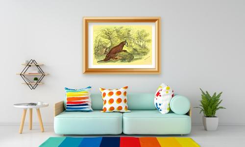 fierce wild animal wall art