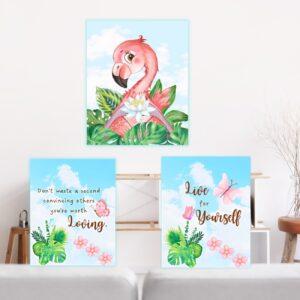 printable flamingo wall art prints