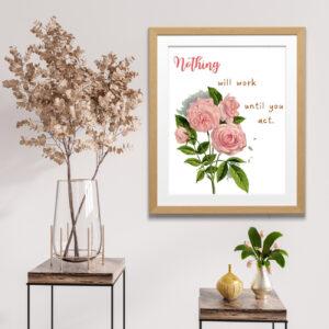 floral quotes art