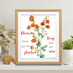 floral wall art