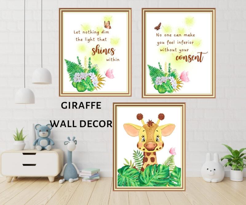 giraffe wall décor