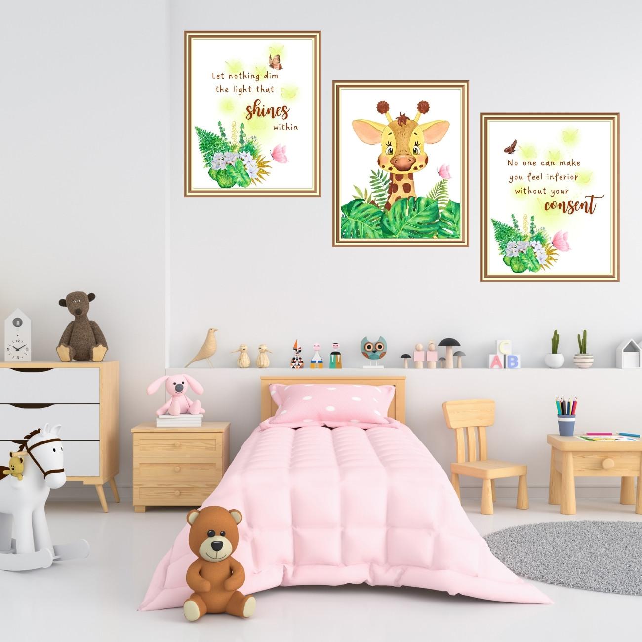 giraffe wall décor set of 3