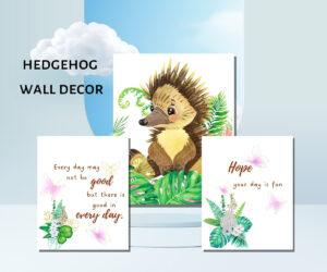 hedgehog wall décor