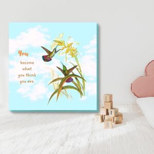 motivational quote art prints with birds