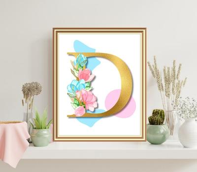 letter d art print