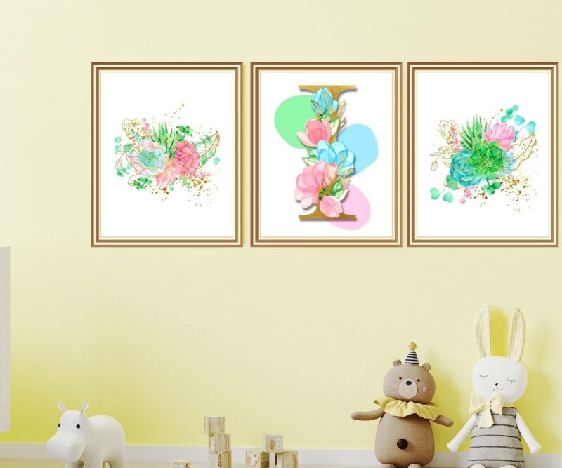letter i décor set of three