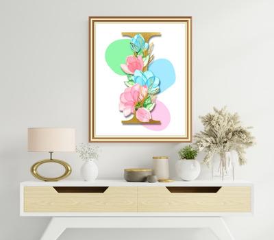 letter i wall art