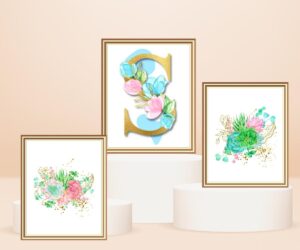 letter s décor set of 3