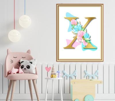 letter x décor art