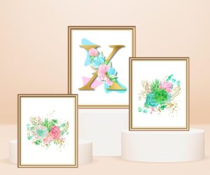 letter x décor set of 3