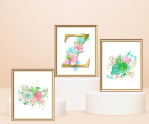 letter z décor set of 3