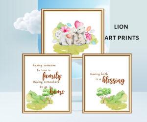 lion art prints