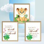 lion cub wall art set of three