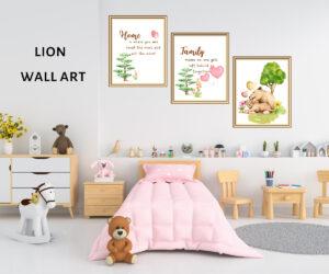 lion wall art