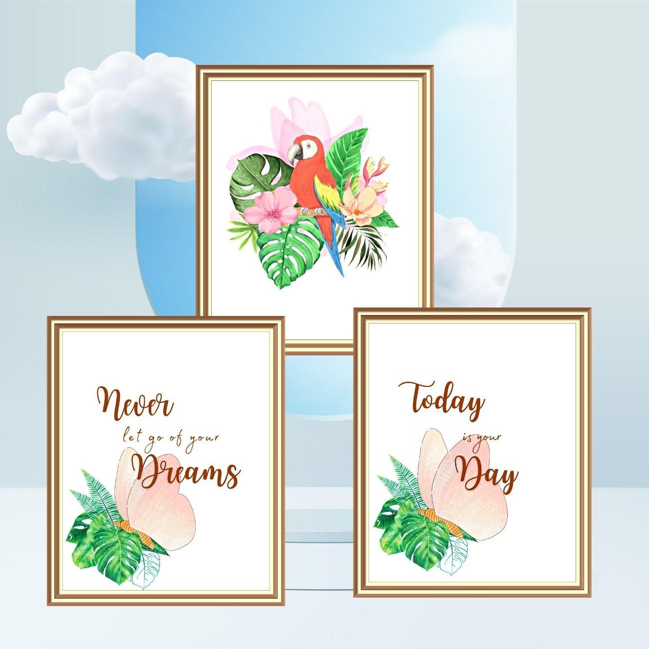 macaw wall art prints set of three macaw wall art prints set of three