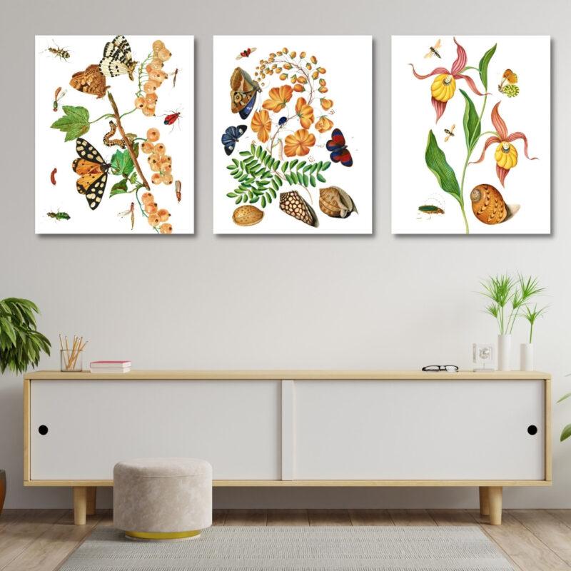 mother nature art set of 3