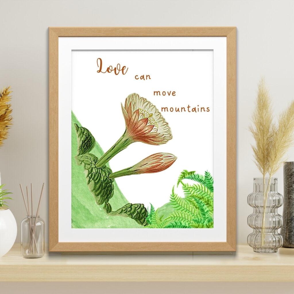 nature and quote wall art