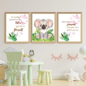 koala wall art prints