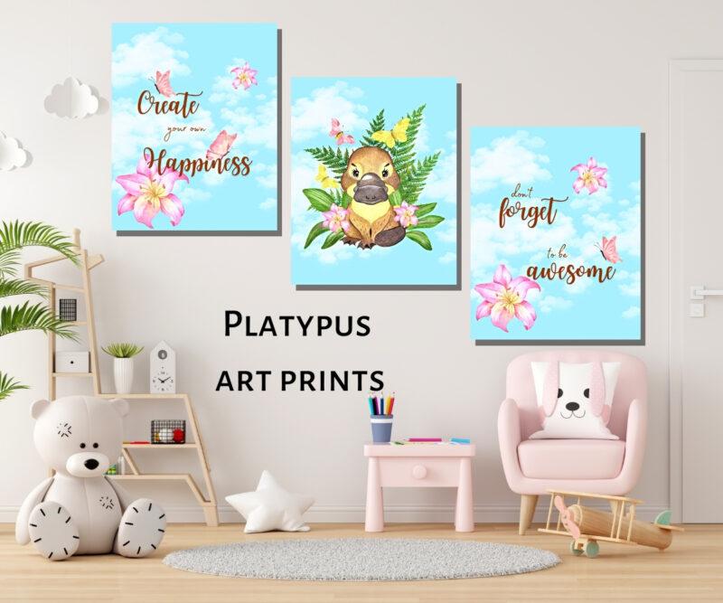 Printable Platypus Wall Art