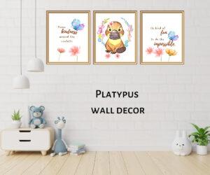 platypus wall décor set