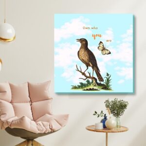 printable bird art with inspirational quotes