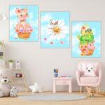 printable nursery art set of three